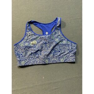 Coolibar Medley Swim Bra Womens XL Blue Paisley UPF 50+ 03300